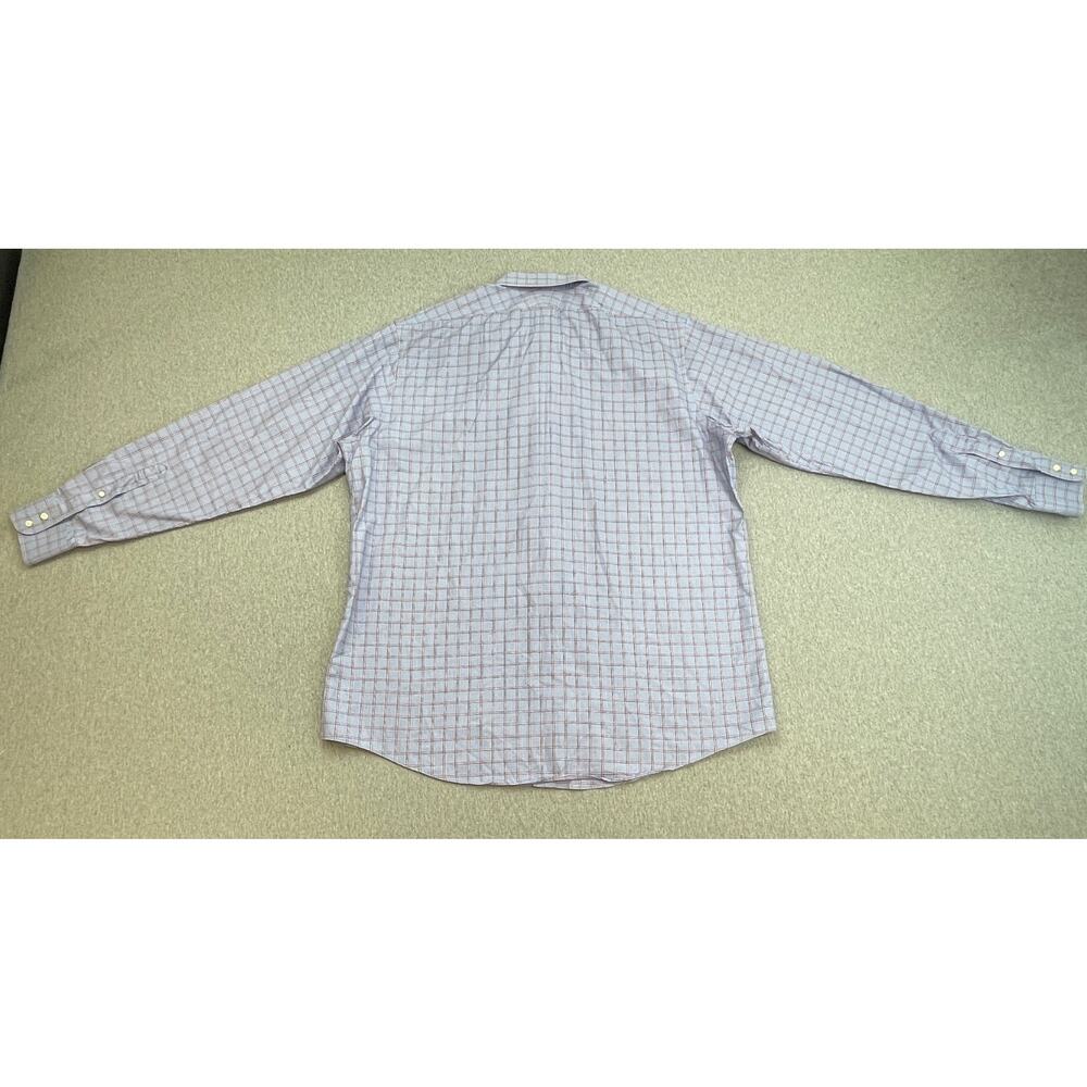 Brooks Brothers Shirt Men 17.5 -38 Plaid 100% Cotton Slim Fit Button Up Made USA - Picture 3 of 8
